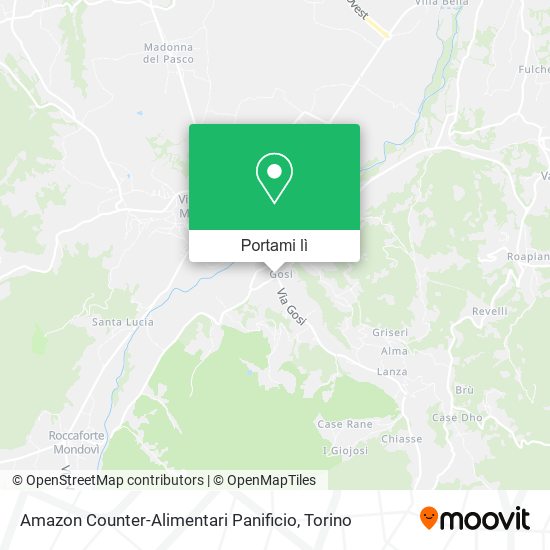 Mappa Amazon Counter-Alimentari Panificio