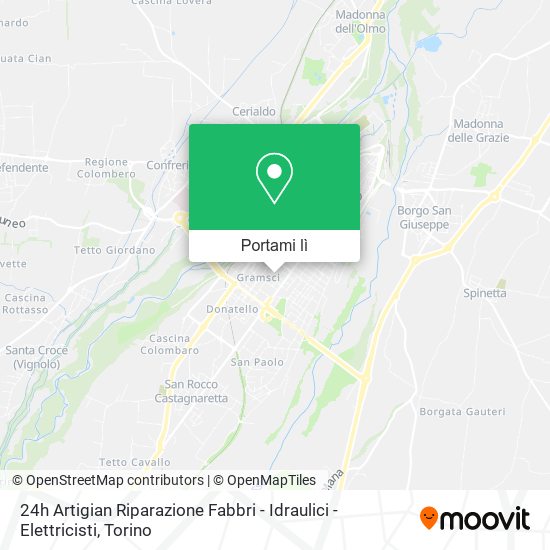 Mappa 24h Artigian Riparazione Fabbri - Idraulici - Elettricisti