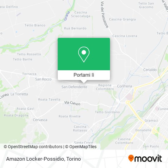 Mappa Amazon Locker-Possidio