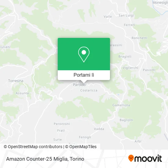Mappa Amazon Counter-25 Miglia