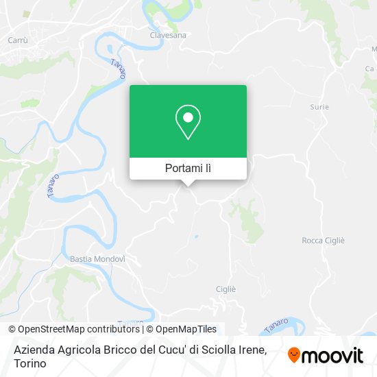 Mappa Azienda Agricola Bricco del Cucu' di Sciolla Irene