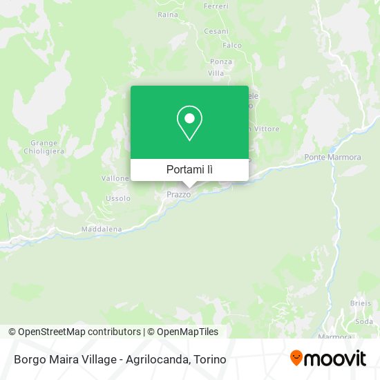 Mappa Borgo Maira Village - Agrilocanda