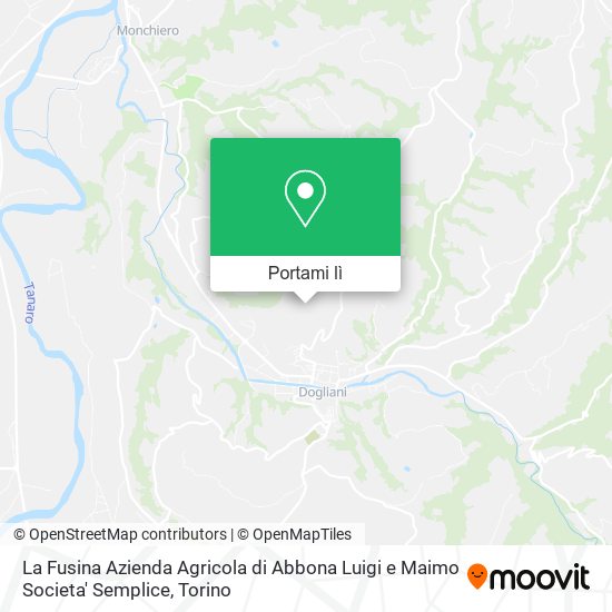 Mappa La Fusina Azienda Agricola di Abbona Luigi e Maimo Societa' Semplice