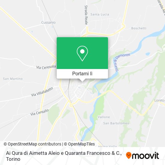 Mappa Ai Qura di Aimetta Aleio e Quaranta Francesco & C.