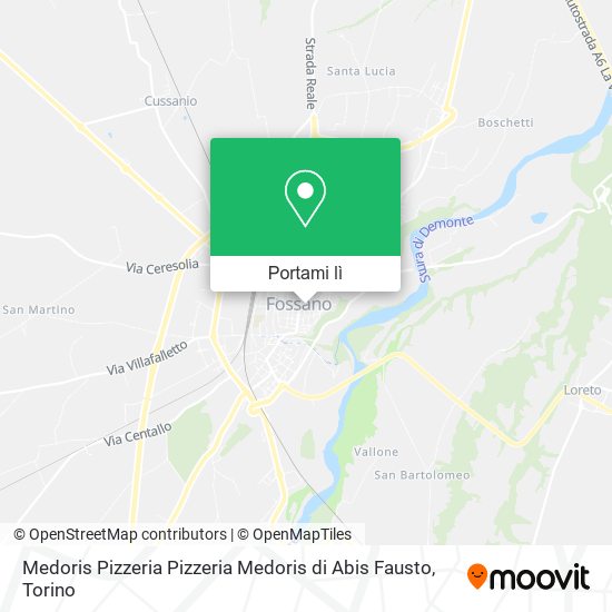 Mappa Medoris Pizzeria Pizzeria Medoris di Abis Fausto