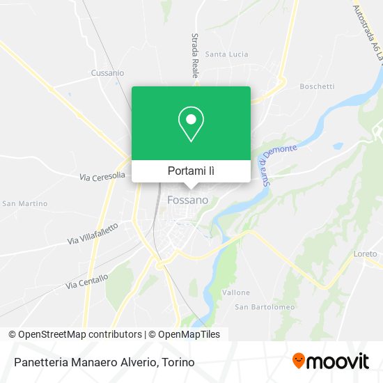 Mappa Panetteria Manaero Alverio
