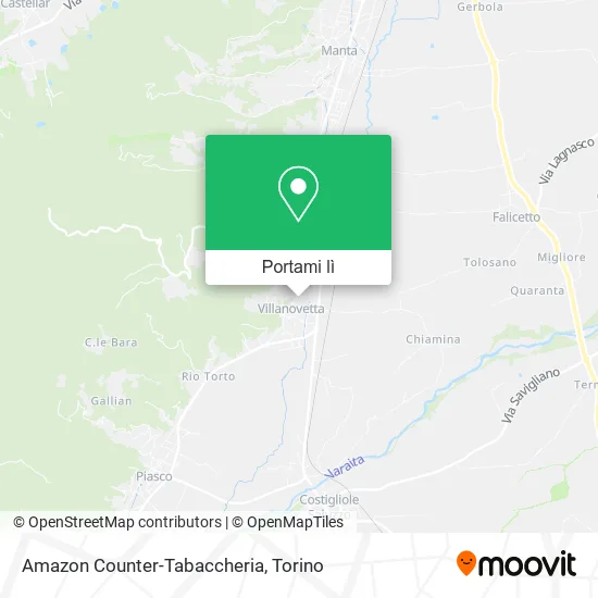 Mappa Amazon Counter-Tabaccheria