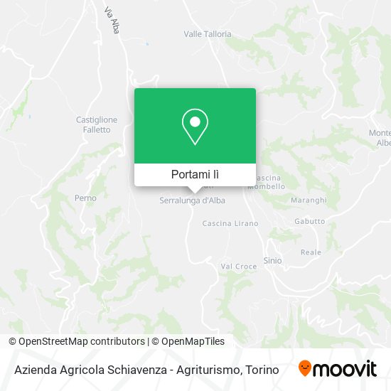 Mappa Azienda Agricola Schiavenza - Agriturismo
