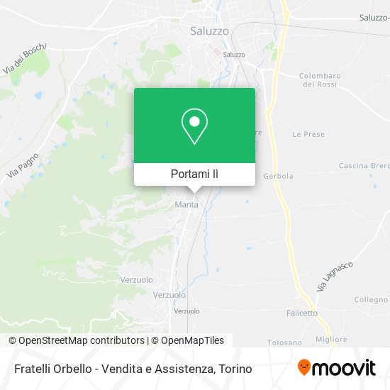 Mappa Fratelli Orbello - Vendita e Assistenza