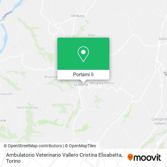 Mappa Ambulatorio Veterinario Vallero Cristina Elisabetta