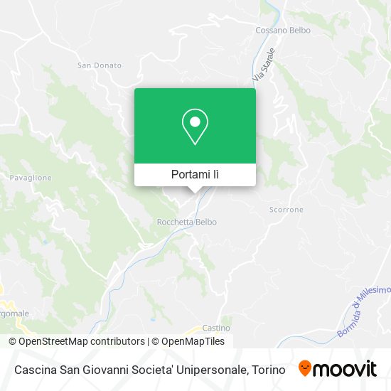 Mappa Cascina San Giovanni Societa' Unipersonale