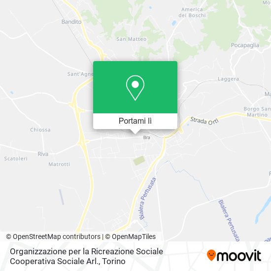 Mappa Organizzazione per la Ricreazione Sociale Cooperativa Sociale Arl.