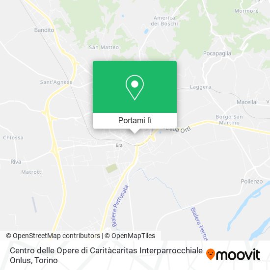Mappa Centro delle Opere di Caritàcaritas Interparrocchiale Onlus