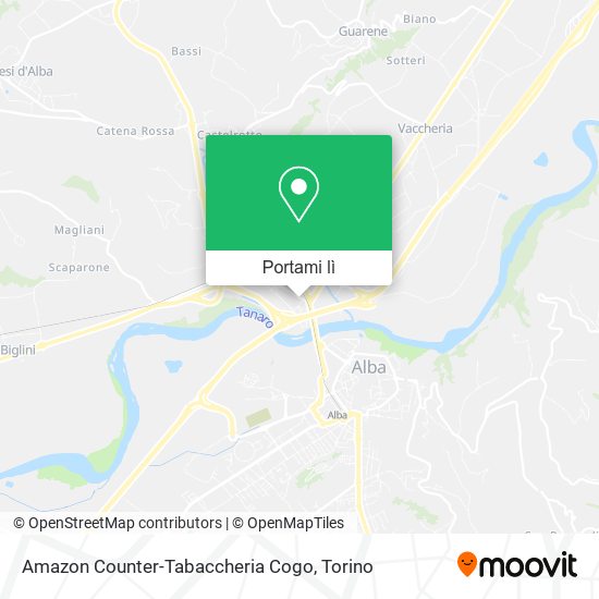 Mappa Amazon Counter-Tabaccheria Cogo