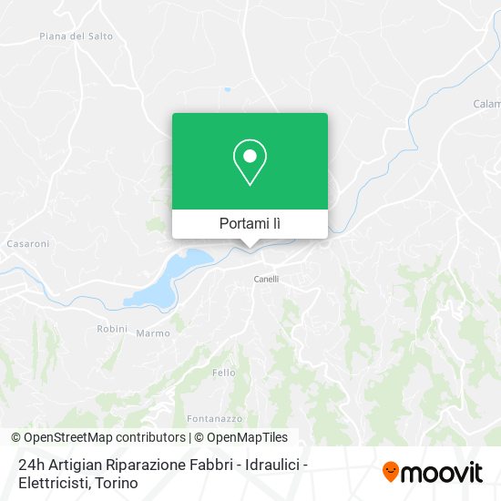 Mappa 24h Artigian Riparazione Fabbri - Idraulici - Elettricisti