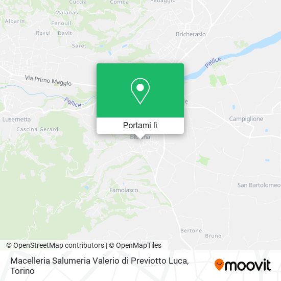 Mappa Macelleria Salumeria Valerio di Previotto Luca