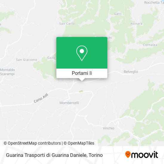 Mappa Guarina Trasporti di Guarina Daniele