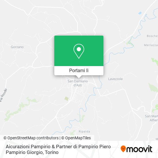 Mappa Aicurazioni Pampirio & Partner di Pampirio Piero Pampirio Giorgio