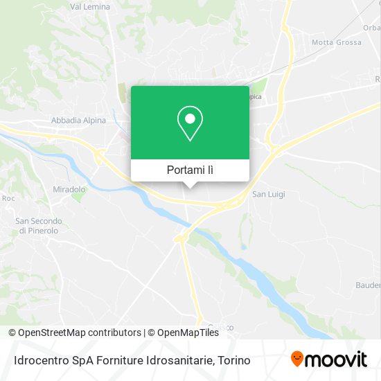 Mappa Idrocentro SpA Forniture Idrosanitarie