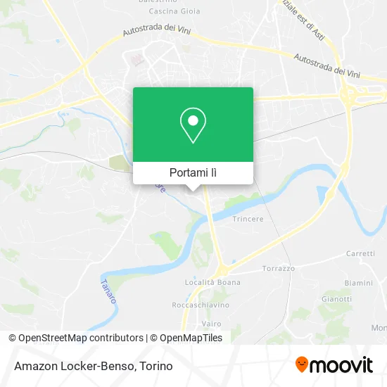 Mappa Amazon Locker-Benso