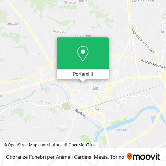 Mappa Onoranze Funebri per Animali Cardinal Maaia