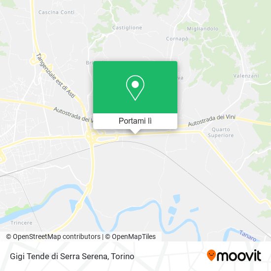 Mappa Gigi Tende di Serra Serena