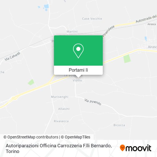 Mappa Autoriparazioni Officina Carrozzeria F.lli Bernardo