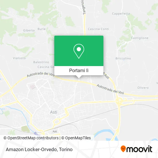 Mappa Amazon Locker-Orvedo
