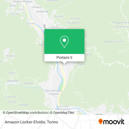 Mappa Amazon Locker-Elvidio
