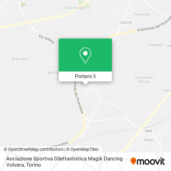 Mappa Aociazione Sportiva Dilettantistica Magik Dancing Volvera