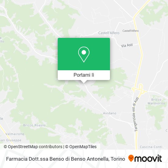 Mappa Farmacia Dott.ssa Benso di Benso Antonella