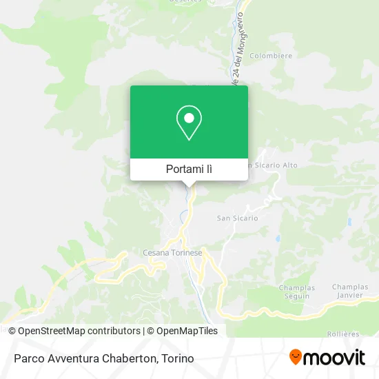 Mappa Parco Avventura Chaberton