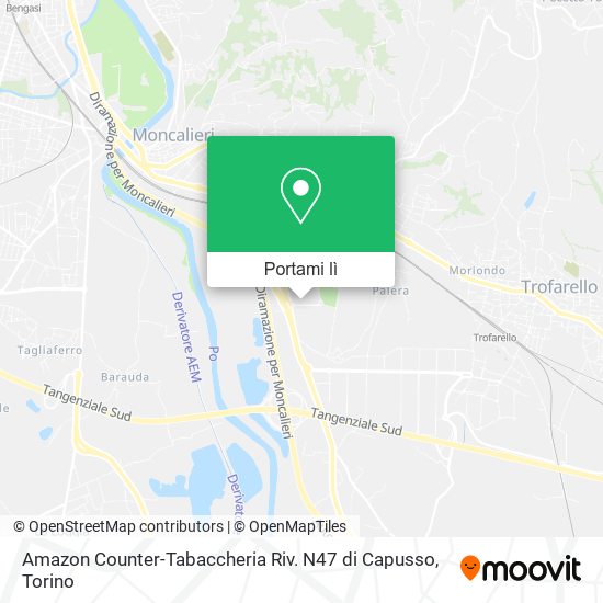 Mappa Amazon Counter-Tabaccheria Riv. N47 di Capusso