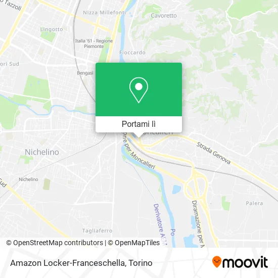 Mappa Amazon Locker-Franceschella