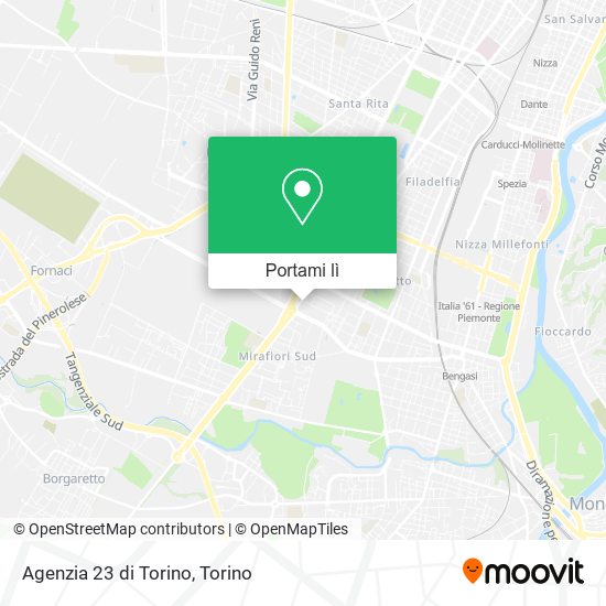 Mappa Agenzia 23 di Torino