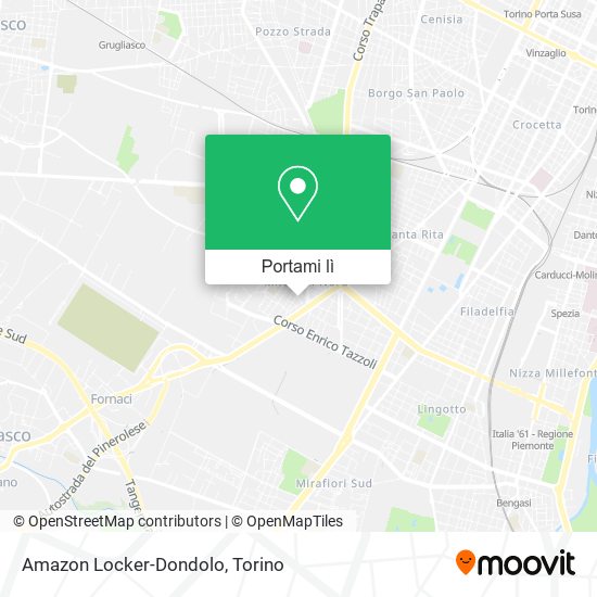 Mappa Amazon Locker-Dondolo