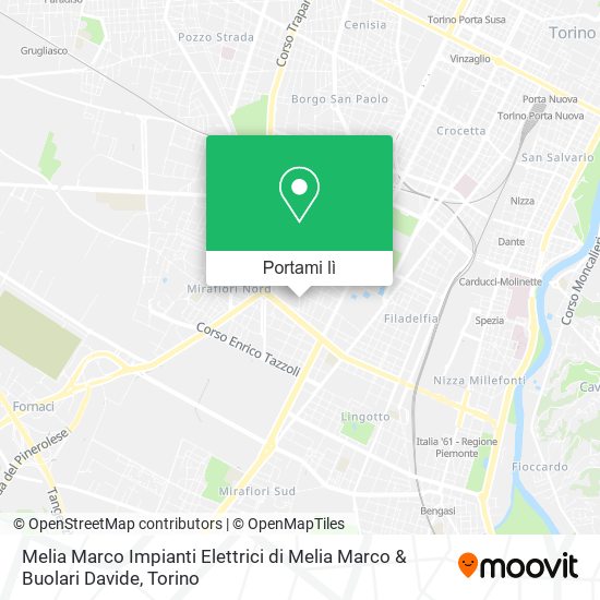 Mappa Melia Marco Impianti Elettrici di Melia Marco & Buolari Davide