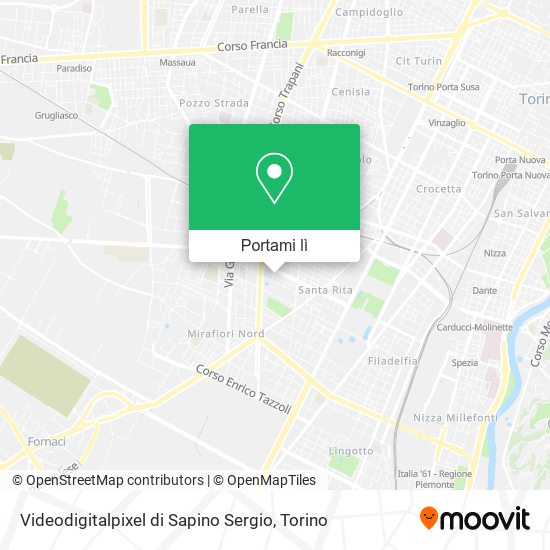 Mappa Videodigitalpixel di Sapino Sergio