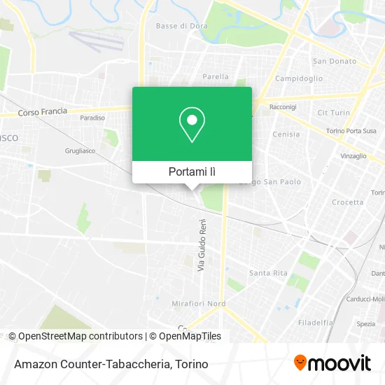 Mappa Amazon Counter-Tabaccheria