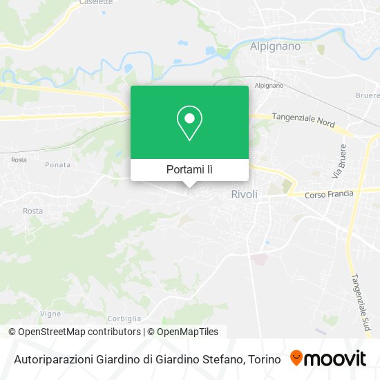 Mappa Autoriparazioni Giardino di Giardino Stefano