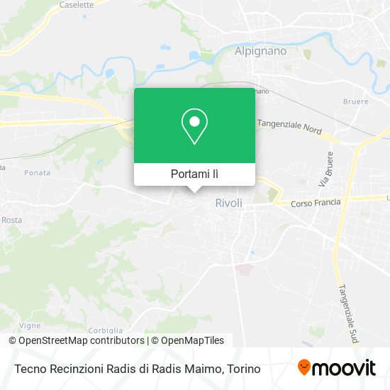 Mappa Tecno Recinzioni Radis di Radis Maimo