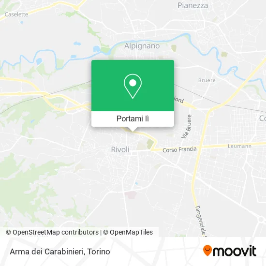 Mappa Arma dei Carabinieri