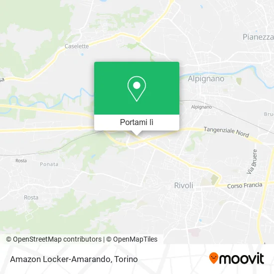 Mappa Amazon Locker-Amarando