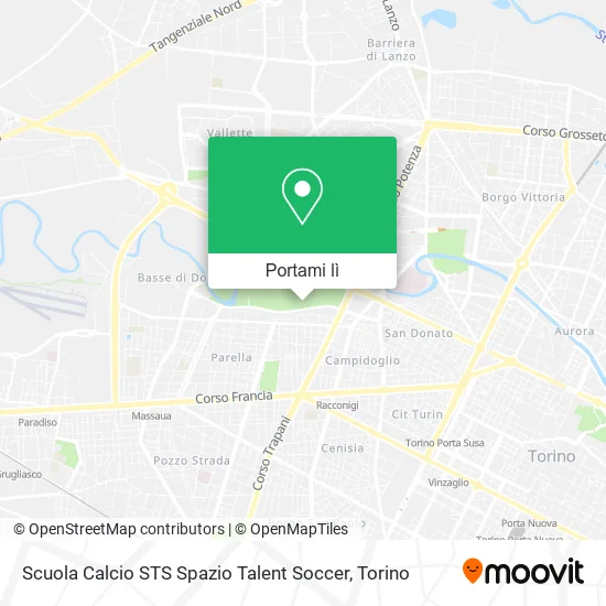 Mappa Scuola Calcio STS Spazio Talent Soccer