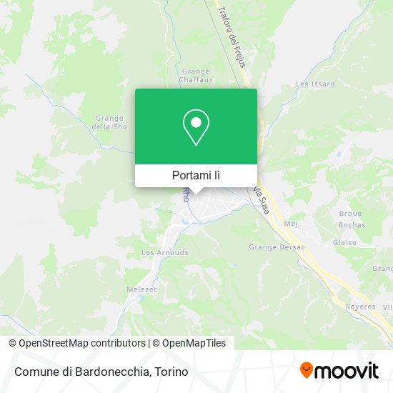 Mappa Comune di Bardonecchia