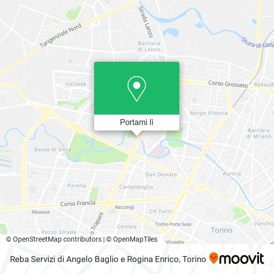 Mappa Reba Servizi di Angelo Baglio e Rogina Enrico