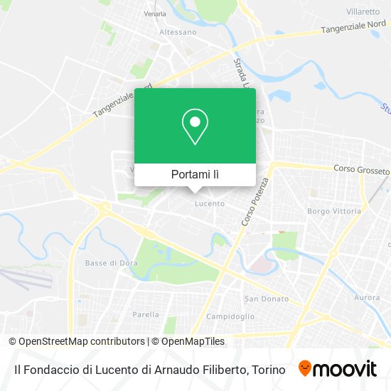 Mappa Il Fondaccio di Lucento di Arnaudo Filiberto
