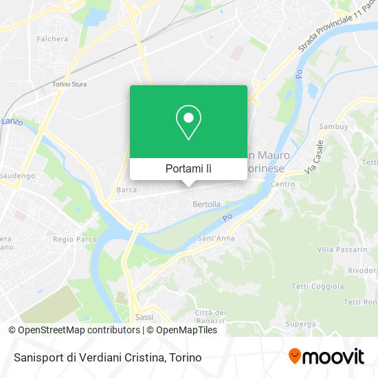 Mappa Sanisport di Verdiani Cristina