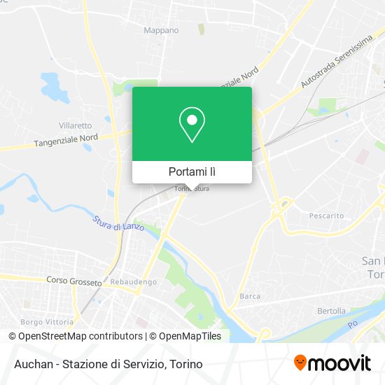 Mappa Auchan - Stazione di Servizio