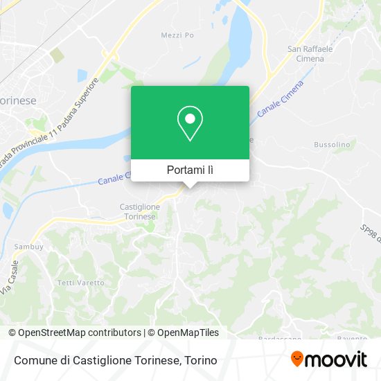 Mappa Comune di Castiglione Torinese